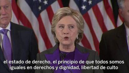 Hillary Clinton: “Siento que no hayamos ganado”