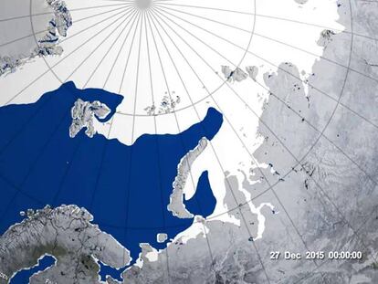 Un ciclón derritió el hielo del Ártico a mínimos históricos
