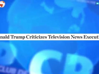 Trump, de frente con la TV y el Times