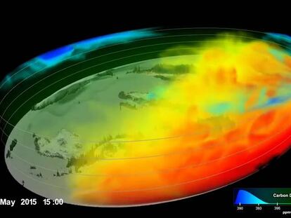 Así es la capa de gases que provocan el calentamiento global