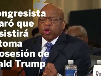 Trump descalifica a John Lewis, el icono de los derechos civiles que no acudirá a su toma de posesión