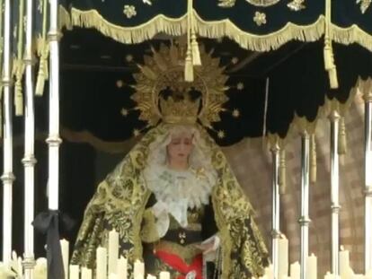 El paso de María Santísima de los Dolores en Semana Santa.