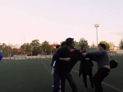 Padres y madres, a puñetazos en un partido de fútbol juvenil en Logroño