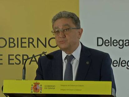 El delegado del Gobierno en Cataluña critica la inacción de los Mossos