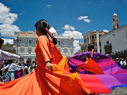 Un ‘agachadito’ en Quito