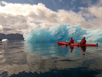 Remando entre icebergs