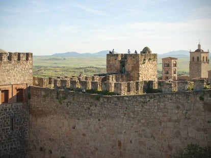 Vistas desde el castillo de Trujillo, en la provincia de Cáceres.