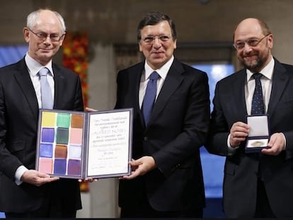 Van Rompuy: “Hablar de la paz no convencerá a los que han sido despedidos”