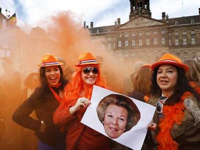 Celebración de la investidura en Ámsterdam.