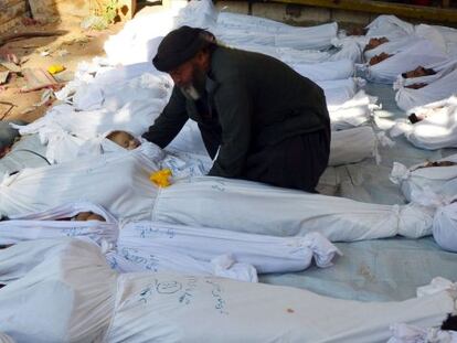 La oposición denuncia cientos de muertos por gas nervioso en Siria