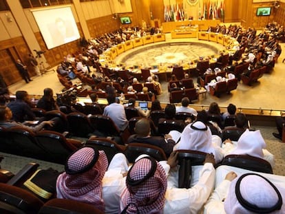 Reunión de los ministros de Exteriores de la Liga Árabe.