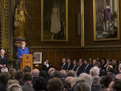 Merkel nesta quinta-feira nas Câmaras britânicas.