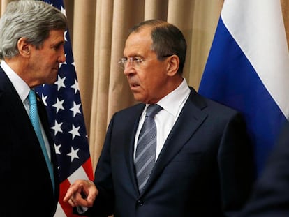 Kerry y Lavrov, en Ginebra.