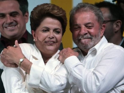 Dilma Rousseff con el expresidente Lula.