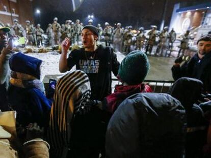 La nieve desinfla las protestas en Ferguson