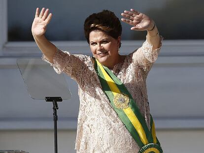 Dilma Rousseff, en la ceremonia de investidura.