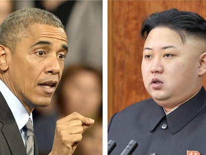 Obama y Kim Jong-un.