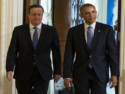 Cameron y Obama en Washington