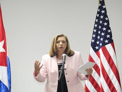 La directora del ministerio de Asuntos Exteriores cubano, Josefina Vidal