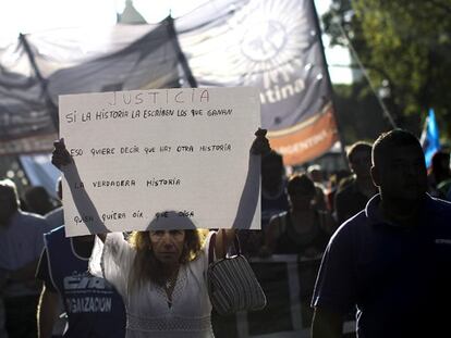 Marcha contra la impunidad en Buenos Aires.