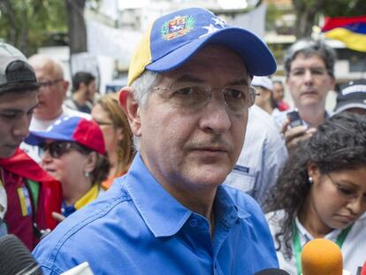 Ledezma, alcalde de Caracas, en una manifestación en 2014. / efe / reuters-live!