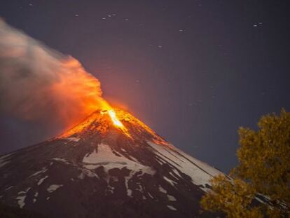 L'erupció del volcà Villarrica.