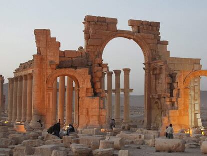 Imagen de las ruinas de Palmira en el año 2010.