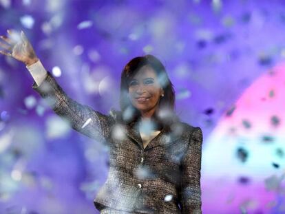 Cristina Kirchner celebra los doce años de krchnerismo en el poder.