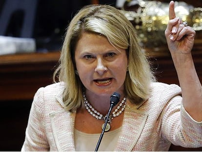 Jenny Horne, durante sua intervenção.