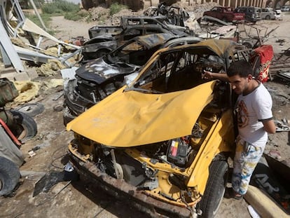 Imágenes del atentado en Irak.