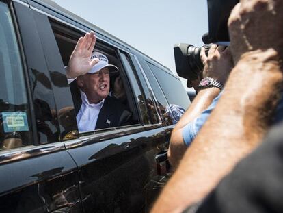 Trump en la frontera: “Un muro nos ahorraría muchísimo dinero”