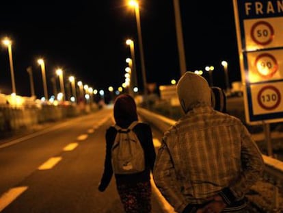 La crisis migratoria estalla en el túnel de la Mancha