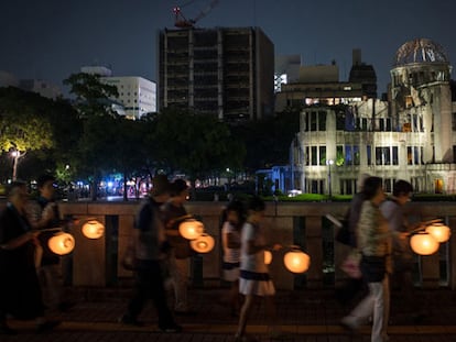 Homenagem às vítimas em Hiroshima.