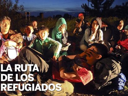 Varados en la frontera húngara