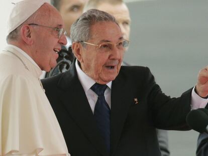 Chegada do Papa a Havana.