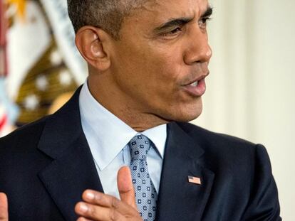 El presidente de EEUU, Barack Obama, durante una rueda de prensa