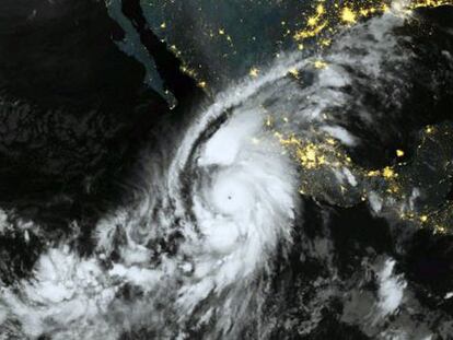 Imagen satelital del Huracán Patricia