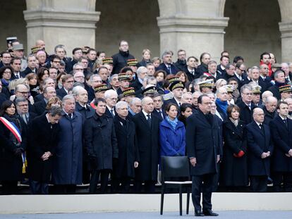 Homenagem em Paris às vítimas dos atentados.