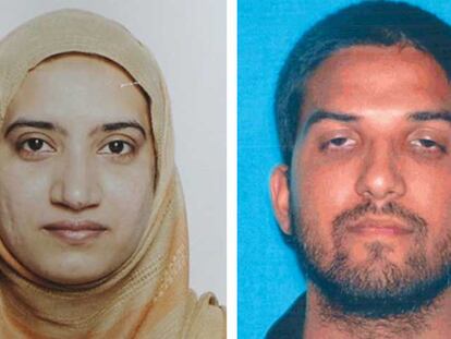 Tashfeen Malik y Syed Farook, autores de la matanza.