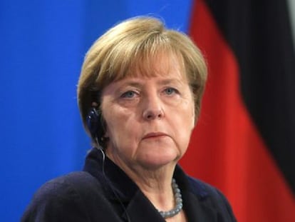 Angela Merkel, aquest dijous a Berlín.