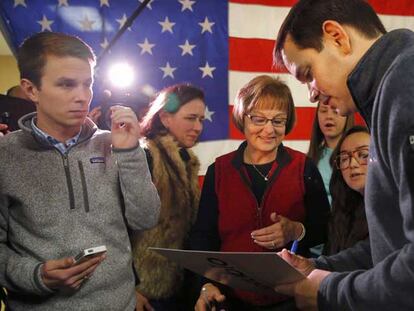 Marco Rubio en Iowa.