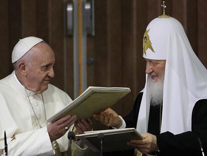 Papa e o líder da igreja ortodoxa russa iniciam em Cuba a reconciliação