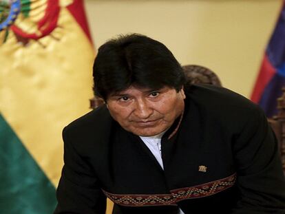 El presidente Evo Morales en una conferencia en La Paz. DAVID MERCADO REUTERS