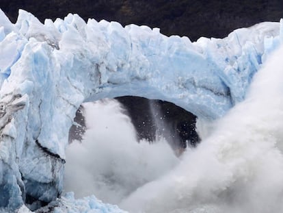 Rotura del glaciar Perito Moreno