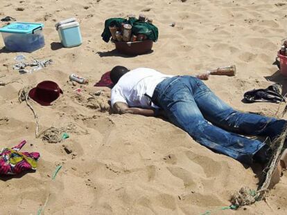 Imagen tomada por un testigo de una de las víctimas en Costa de Marfil.