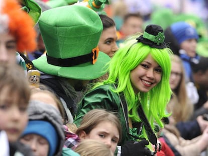 Celebraciones del Día de San Patricio, el año pasado en Dublín.