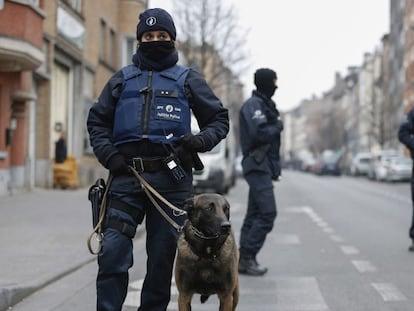 Operação policial em Bruxelas.