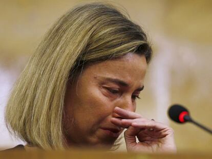 Federica Mogherini, este martes en Jordania.