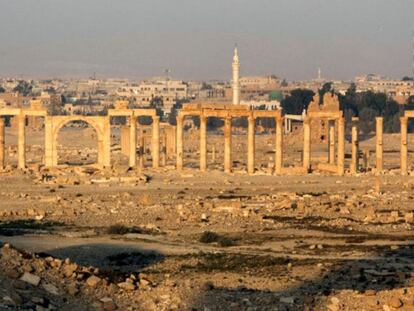 Vista de la ciudad de Palmira que desde mayo está bajo control del ISIS.