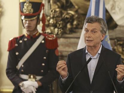 El presidente de Argentina, Mauricio Macri